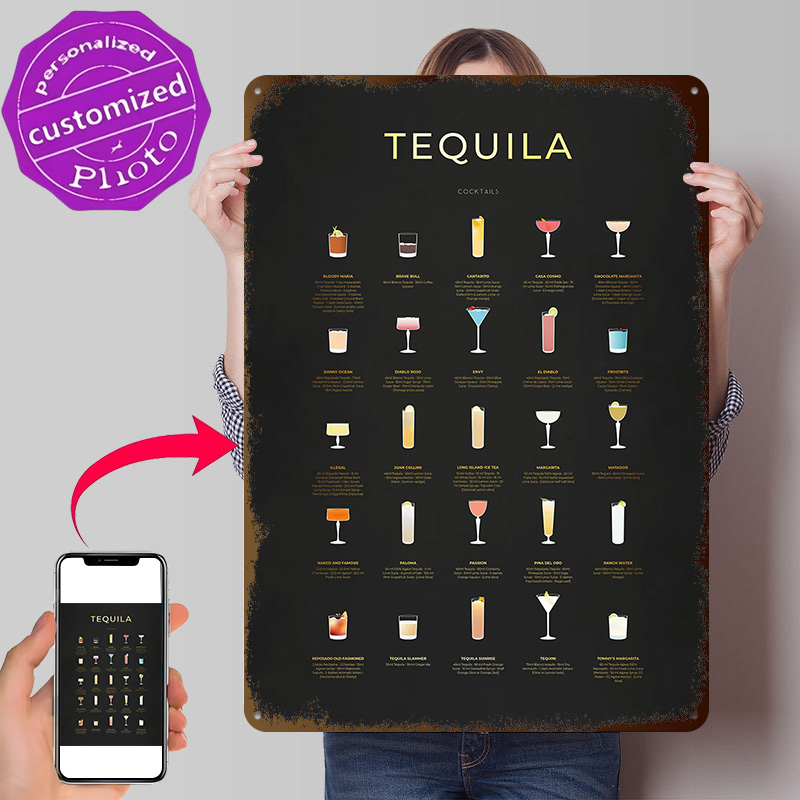 Retro Gaming At - Tequila Cocktails Gold 3D Printed Texture