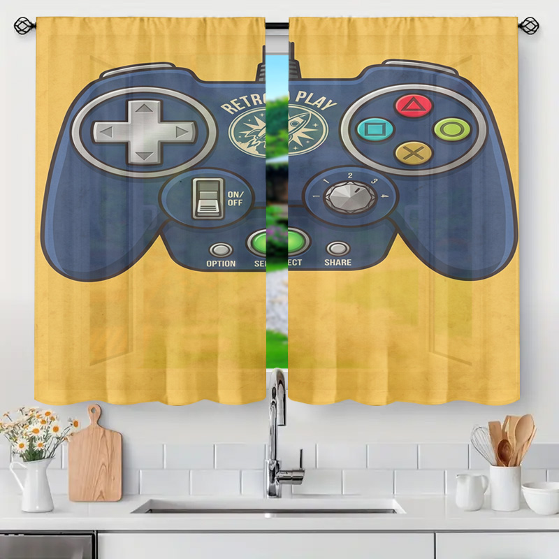 Gaming Controller Curtain Pane - Retro Gaming Youtube 评论和价格