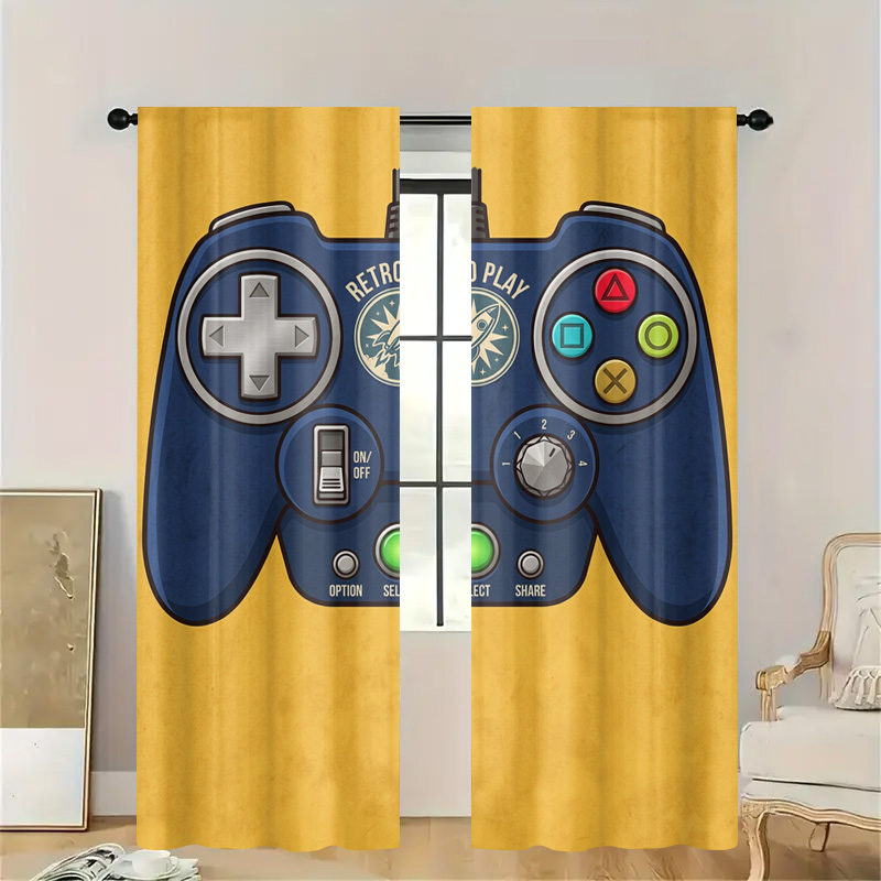 Gaming Controller Curtain Pane - Retro Gaming Youtube 评论和价格