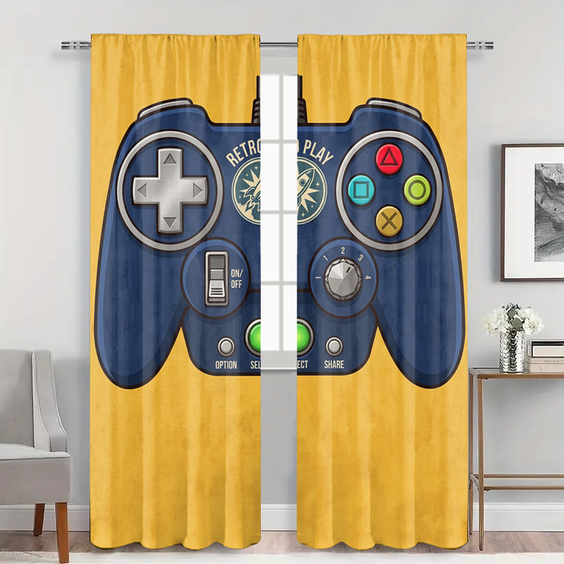 Gaming Controller Curtain Pane - Retro Gaming Youtube 评论和价格