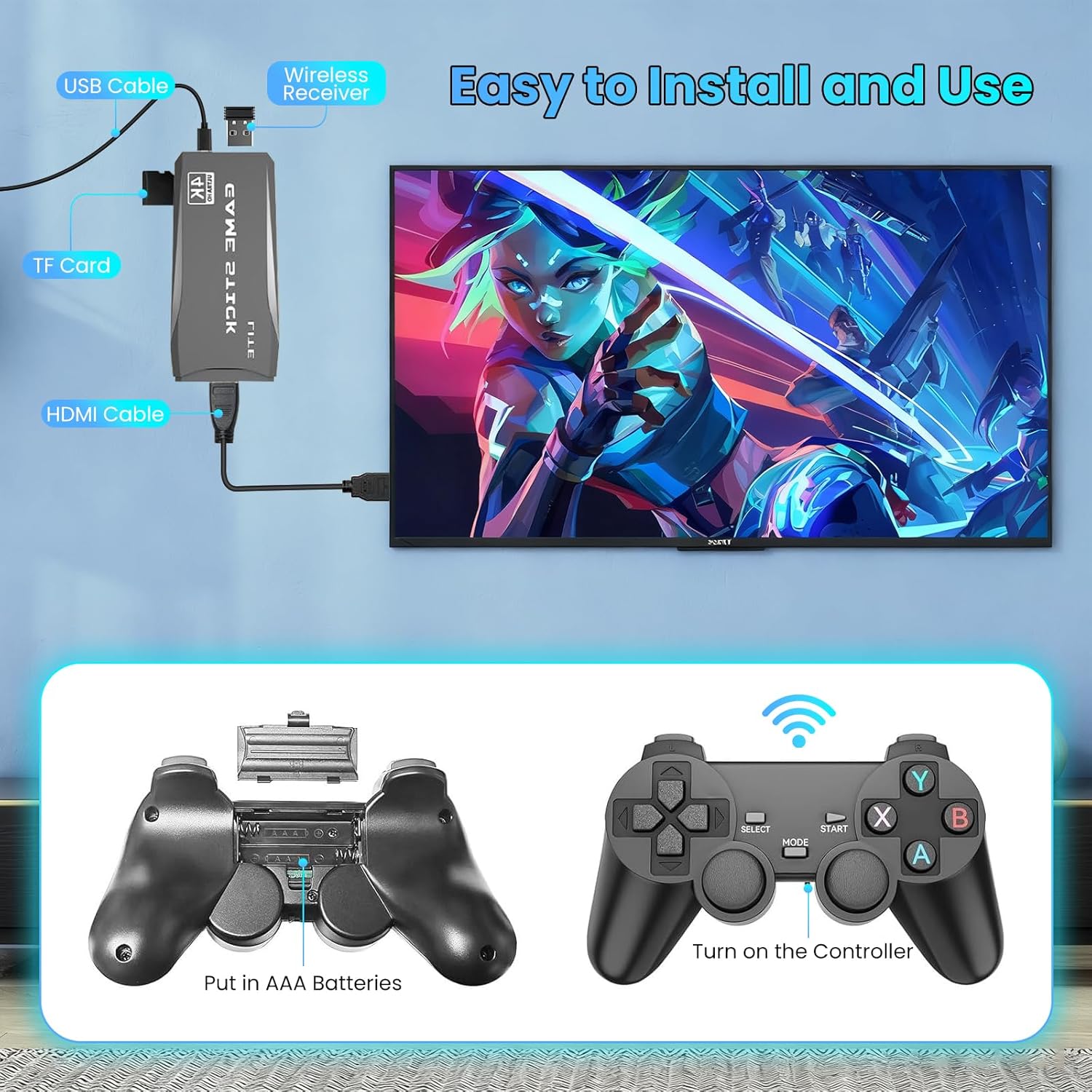M8 Game Console 20000+ Games E - Retro Gaming With Projector 评论和价格