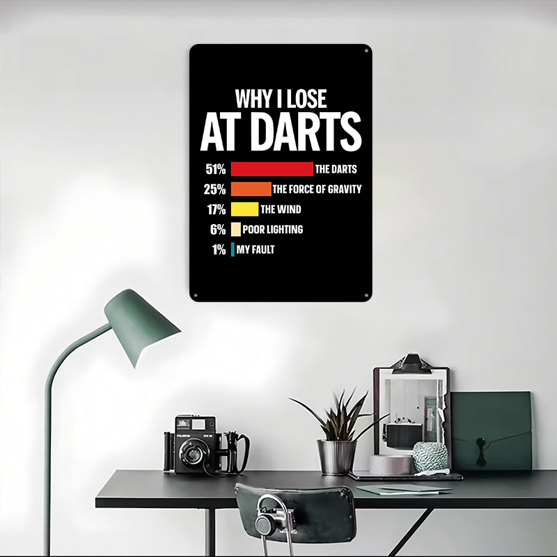 Why I Lose At Darts Tinplate P - Retro Gaming At 评论和价格