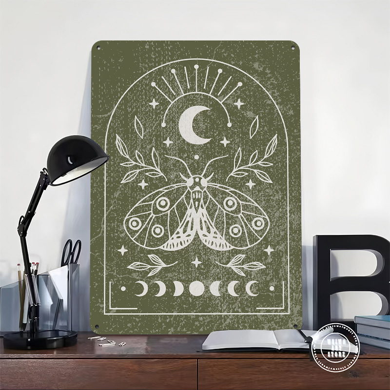Moth and Moon Poster Customize - Retro Gaming At 评论和价格
