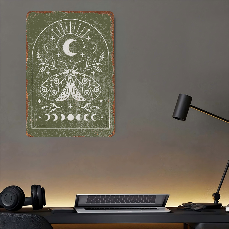 Moth and Moon Poster Customize - Retro Gaming At 评论和价格