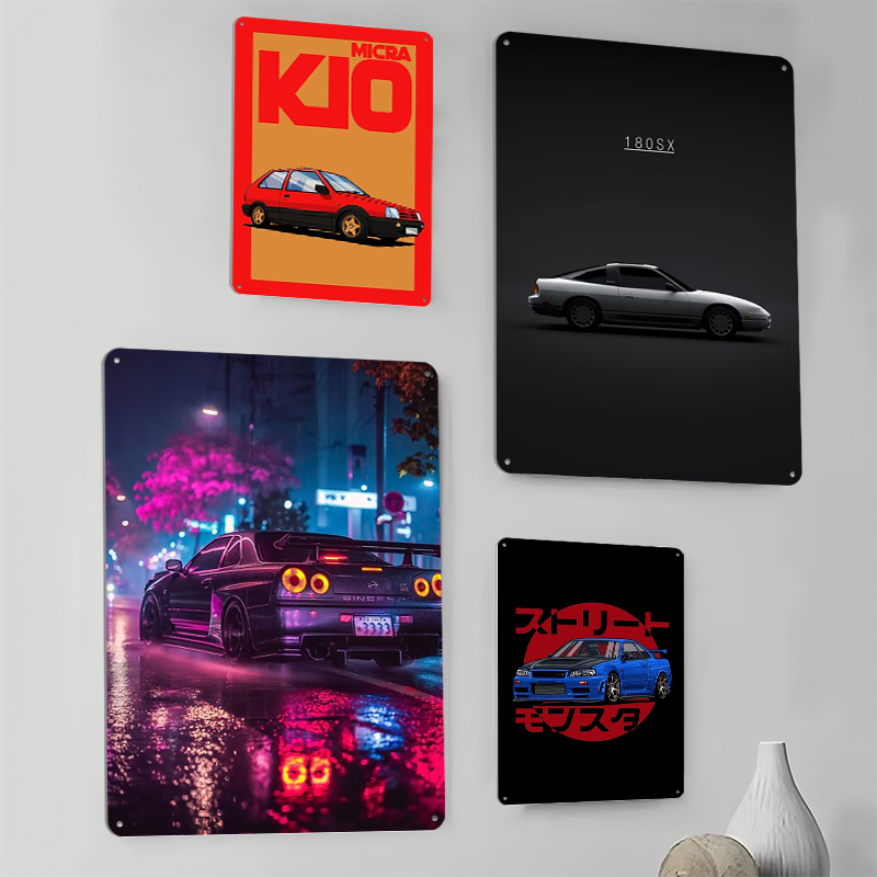 （Nissan） Posters Retro Car Met - Retro Gaming At 评论和价格