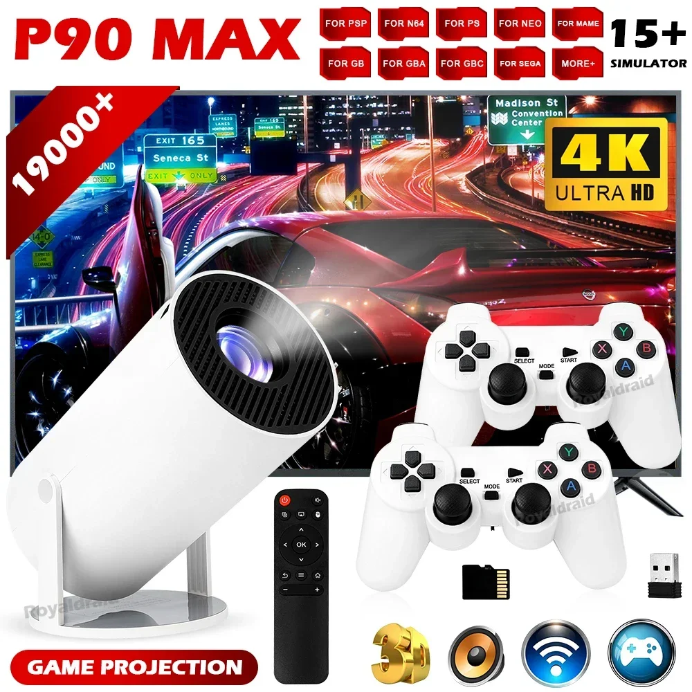 P90 Max Portable Smart Gaming  - Retro Gaming With Projector 评论和价格