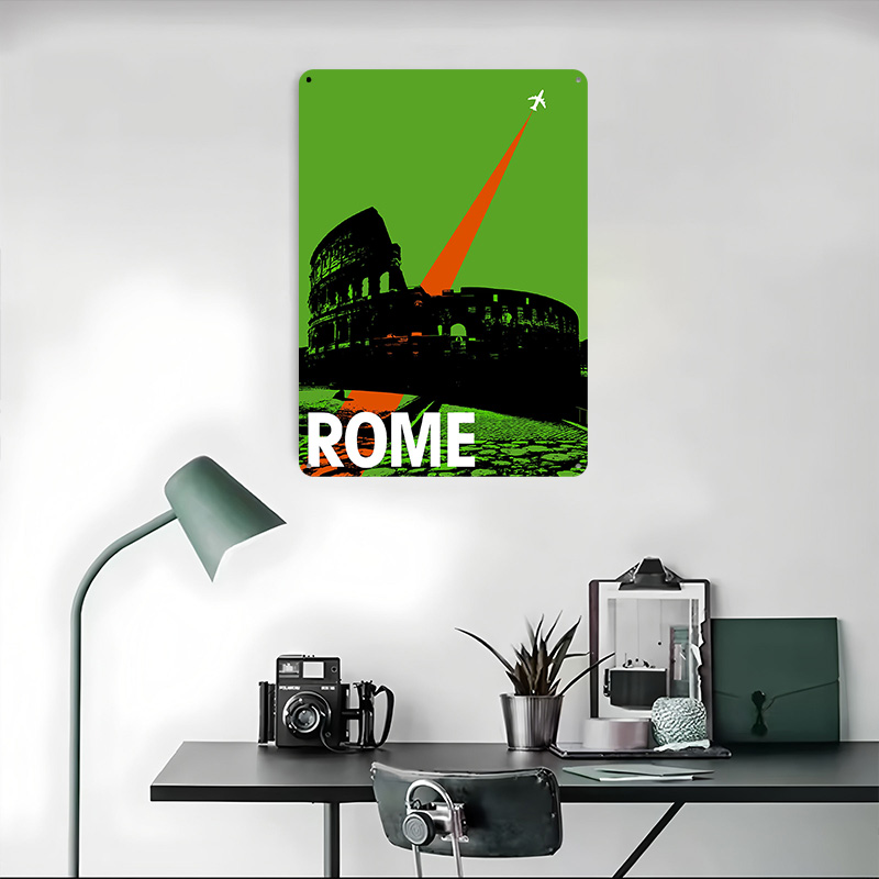 Rome Travel Metal Poster Custo - Retro Gaming At 评论和价格
