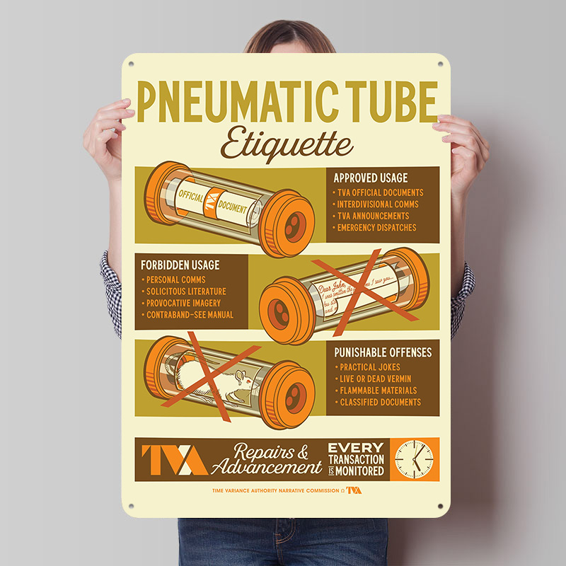 Pneumatic Tube Etiquette Tin P - Retro Gaming Youtube 评论和价格