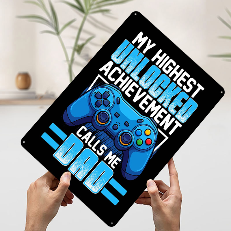 Gaming Dad Achievement Tin Pos - Retro Gaming Achievements 评论和价格
