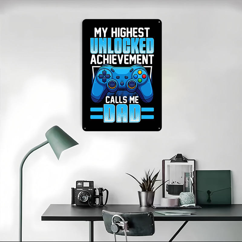 Gaming Dad Achievement Tin Pos - Retro Gaming Achievements 评论和价格