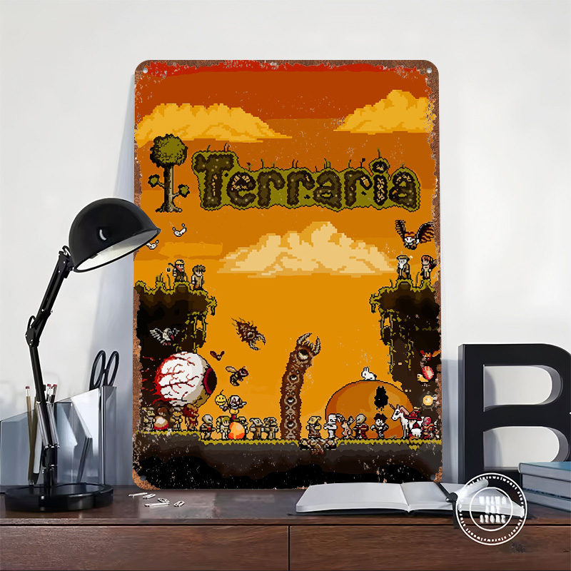Terraria Pixel Art Game Printe - Retro Gaming At 评论和价格