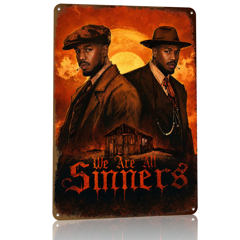 We Are All Sinners Metal Poste - Retro Gaming At 评论和价格