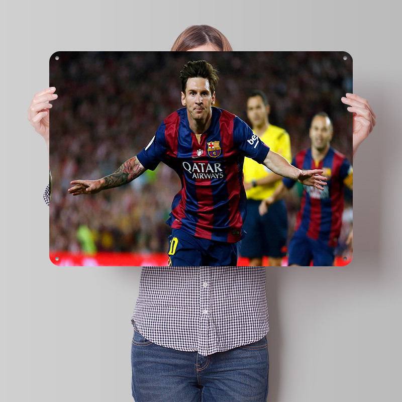 Lionel Messi Football Printed  - Retro Gaming At 评论和价格