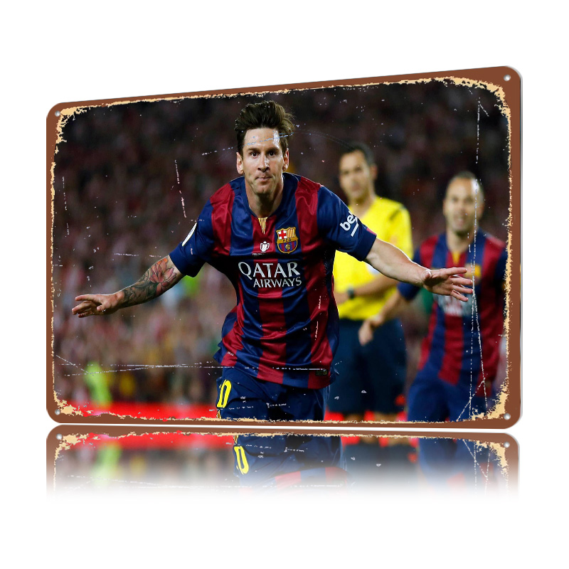 Lionel Messi Football Printed  - Retro Gaming At 评论和价格