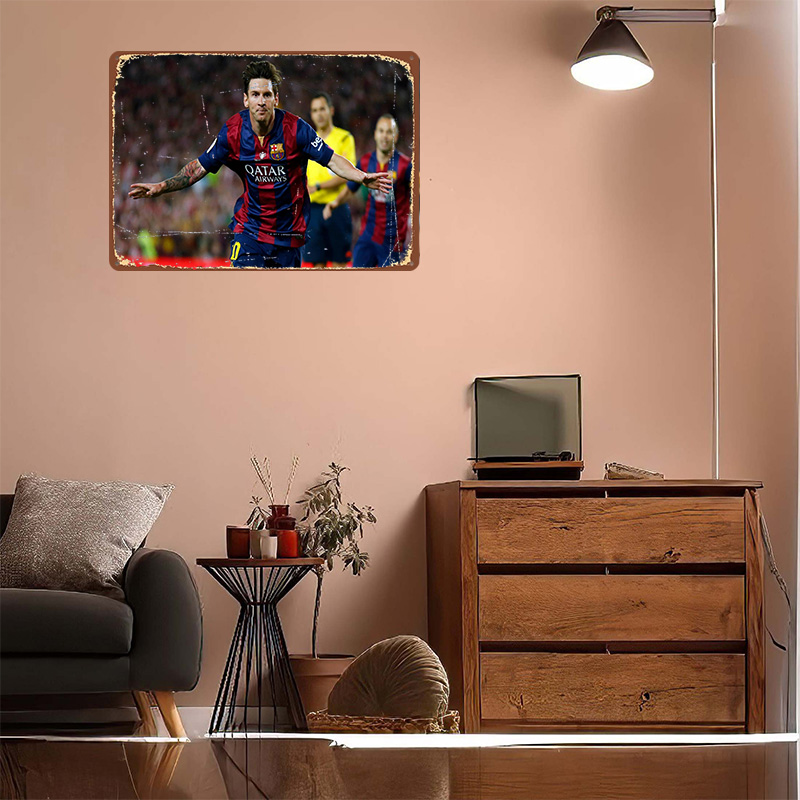 Lionel Messi Football Printed  - Retro Gaming At 评论和价格