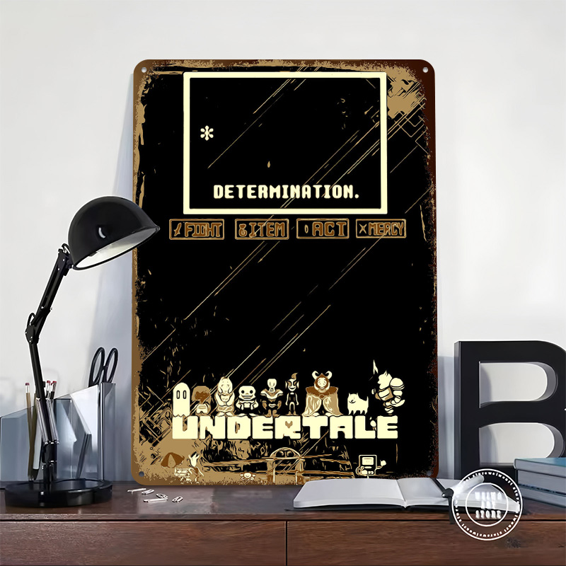 Undertale Metal Poster Custom  - Retro Gaming At 评论和价格