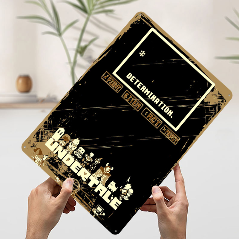 Undertale Metal Poster Custom  - Retro Gaming At 评论和价格