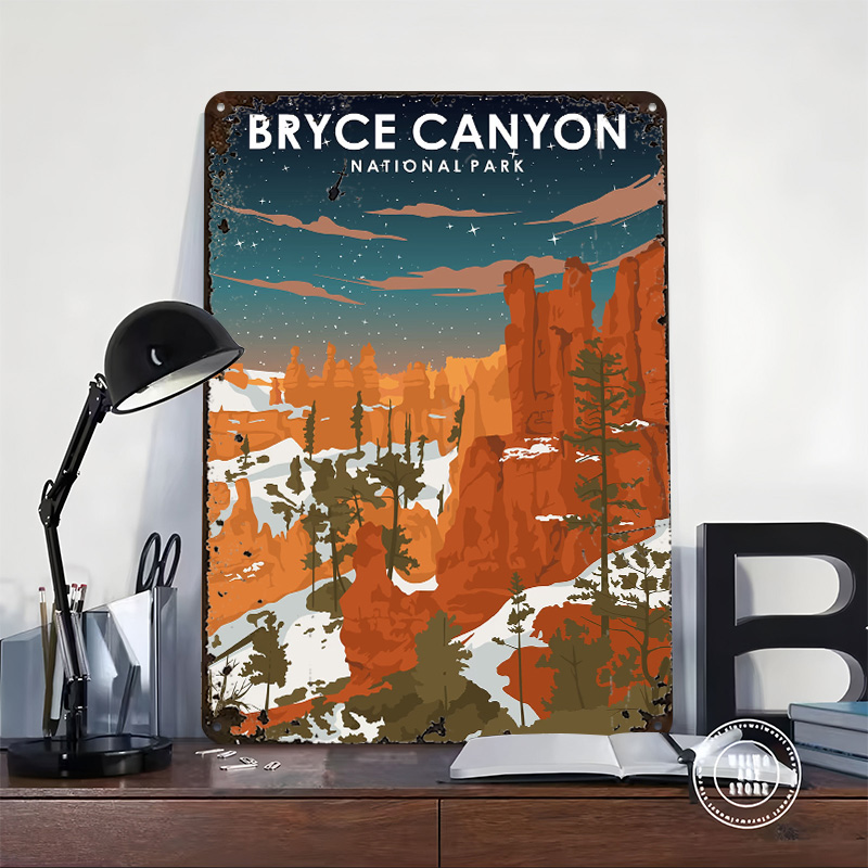 Bryce Canyon At Night Printed  - Retro Gaming At 评论和价格