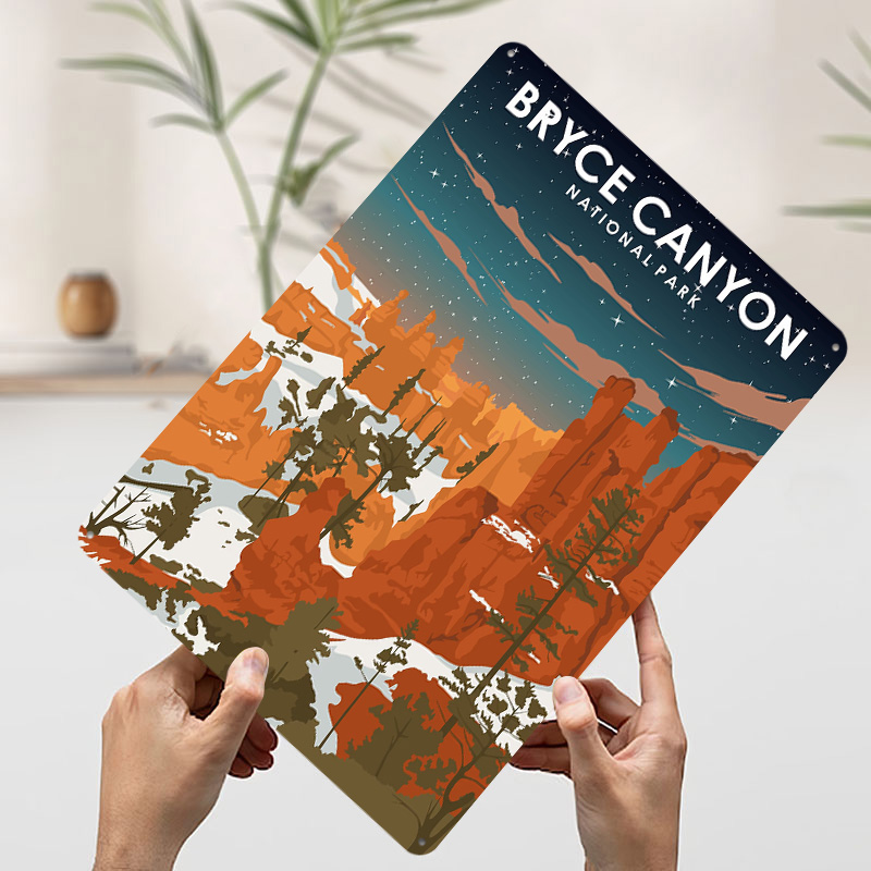 Bryce Canyon At Night Printed  - Retro Gaming At 评论和价格
