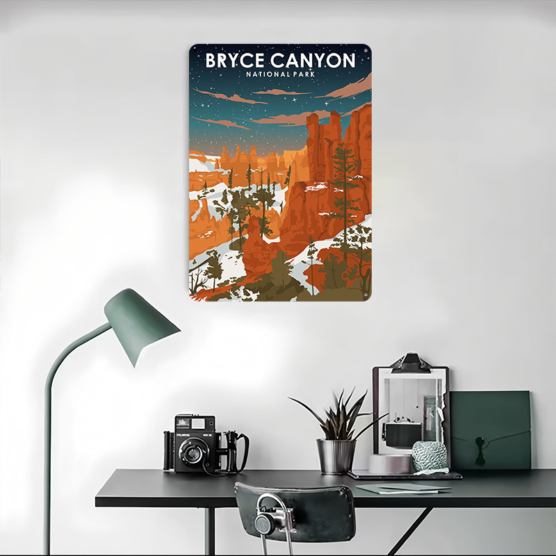 Bryce Canyon At Night Printed  - Retro Gaming At 评论和价格